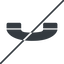 Thin, line, left, prohibited, phone, call, dial, number, dot, telephone, pictogram, dot-50, dot-telephone icon