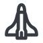 Line, up, wide, space, nasa, shuttle, spacecraft, orbiter, satellite, space-shuttle, astronaut, discovery, atlantis, columbia, challenger, rocket, space-shuttle-wide icon
