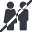 Line, wide, horizontal, mirror, man, woman, prohibited, male, female, couple, toilets, bathroom, lady, gentlemam, parent, parents, couple-solid icon