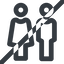 Line, wide, horizontal, mirror, man, woman, prohibited, male, female, couple, toilets, bathroom, lady, gentlemam, parent, parents, couple-wide icon