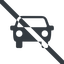 Line, up, wide, car, front, vehicle, transport, prohibited, car-front., car-front icon