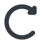 Left, wide, solid, horizontal, mirror, wait, load, update, reload, refresh, restore, change icon